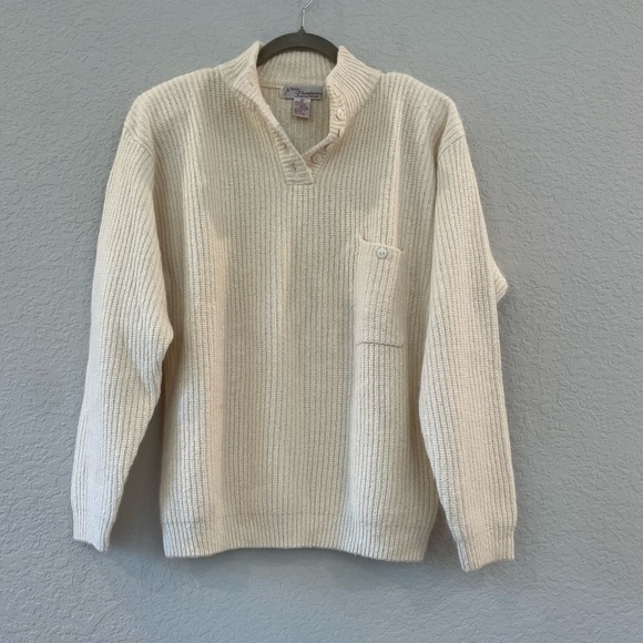 Vintage Silk & Rabbit Hair Blend Vintage Soft Cozy Chunky Sweater Size Large - Picture 3 of 8